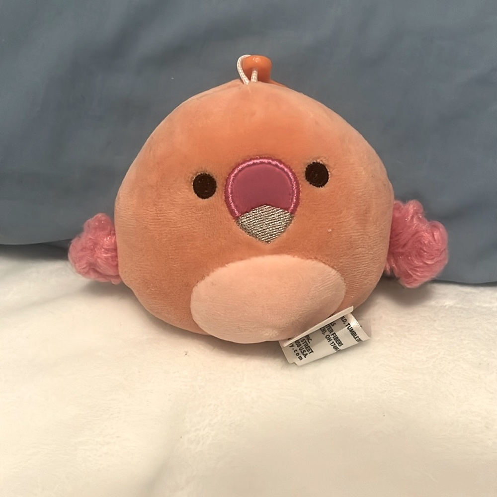 Cookie the Flamingo Squishmallow Bag Charm